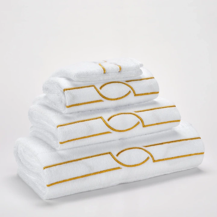 Ręcznik Abyss & Habidecor Cluny White/Gold