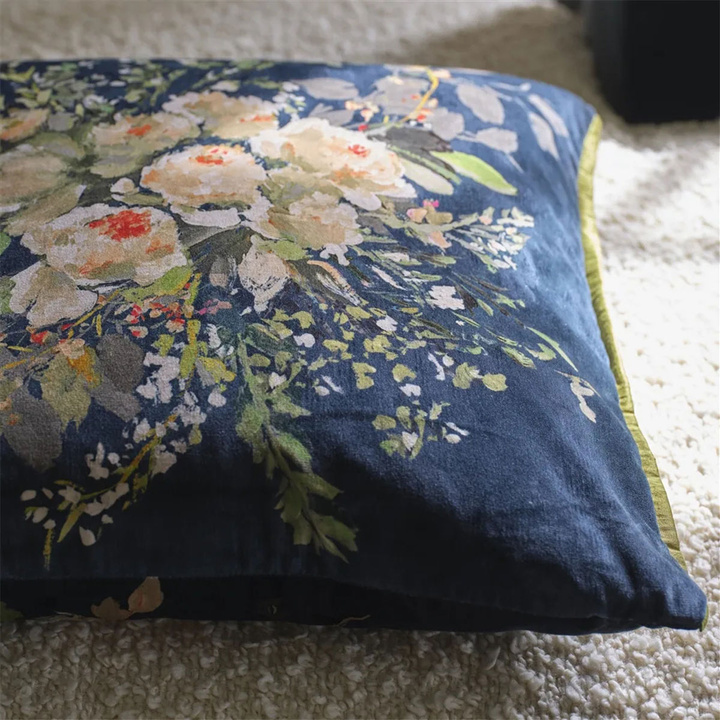 Poduszka dekoracyjna Designers Guild Margaretta Velours Noir