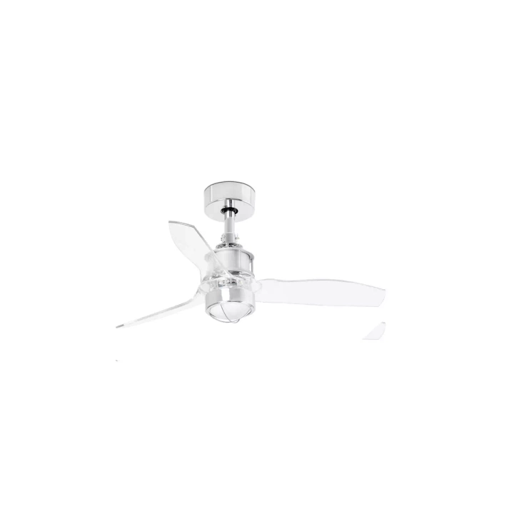 Wentylator sufitowy Faro Barcelona Just Fan XS Led Chrome/transparent DC