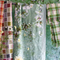 Koc lniany Designers Guild Assam Blossom Emerald