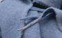 Pled Biederlack Fransenplaid Blue Ice