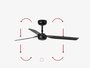 Wentylator sufitowy Faro Barcelona Punt M white fan DC SMART