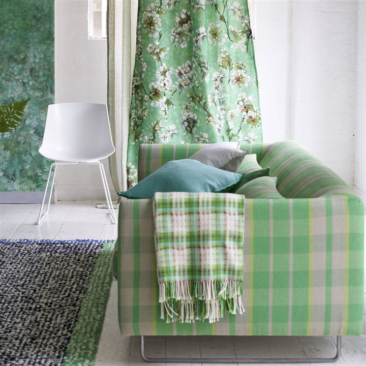 Koc wełniany Designers Guild Woodhall Emerald