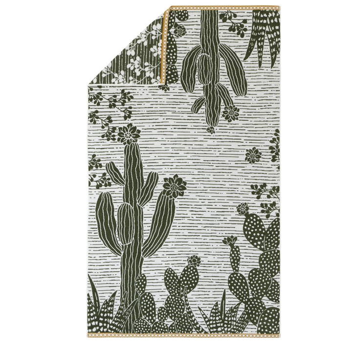 Ręcznik plażowy aksamitny Alexandre Turpault Succulente Khaki