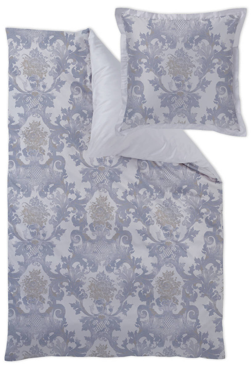 Komplet pościeli adamaszkowej Curt Bauer Louis XIV Königsblau Ostatnie Sztuki