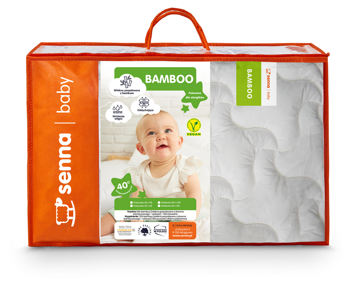Komplet dziecięcy Inter-Widex Panda (70% wiskoza bambusowa, tkanina bambusowo - bawełniana)