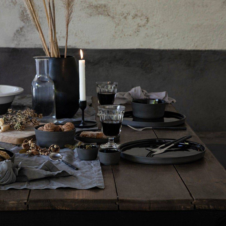 Talerz płytki Costa Nova Lagoa Eco Gres Black 27 cm