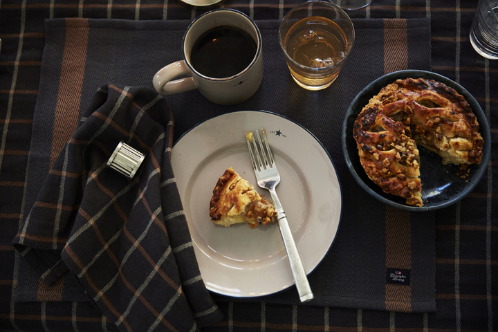 Podkładka bawełniana Lexington Herringbone Dark Grey