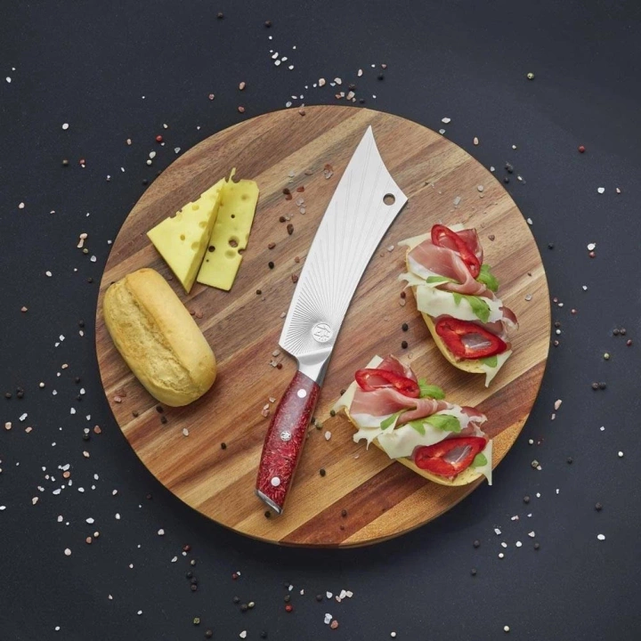 Nóż Dellinger Sandvik Northern Sun BBQ Max 210 mm Red