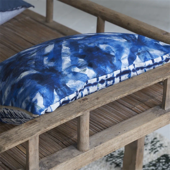 Poduszka dekoracyjna Designers Guild Parquet Batik Indygo