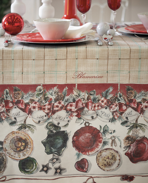 Obrus bawełniany Blumarine Vichy Red