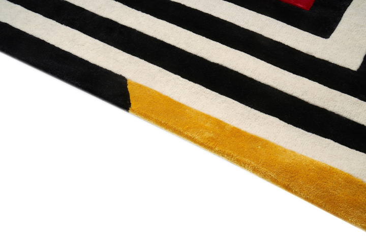 Dywan ręcznie tkany Carpet Decor Maze Black