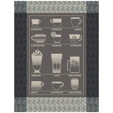Ściereczka kuchenna Le Jacquard Français Barista Black