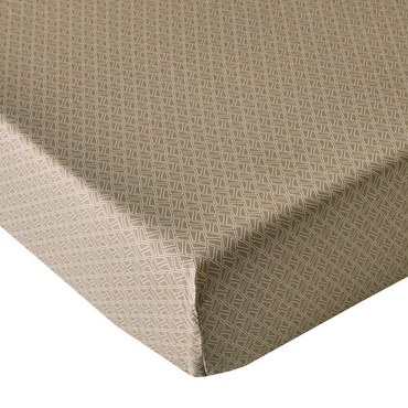 Prześcieradło perkalowe ze ściągaczem Blanc Des Vosges Nuances Granatowe