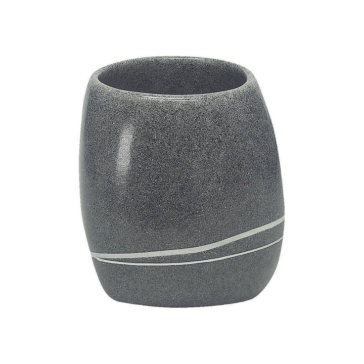 Kubek na szczoteczki do zębów Kleine Wolke Stones Dark Grey
