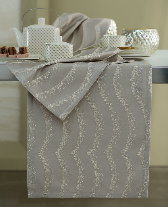 Zestaw serwetek żakardowych Blumarine Jasmine Silver