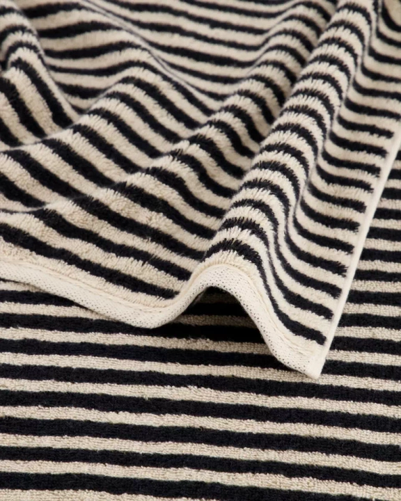 Ręcznik Cawo Natural Stripes Natur-schwarz