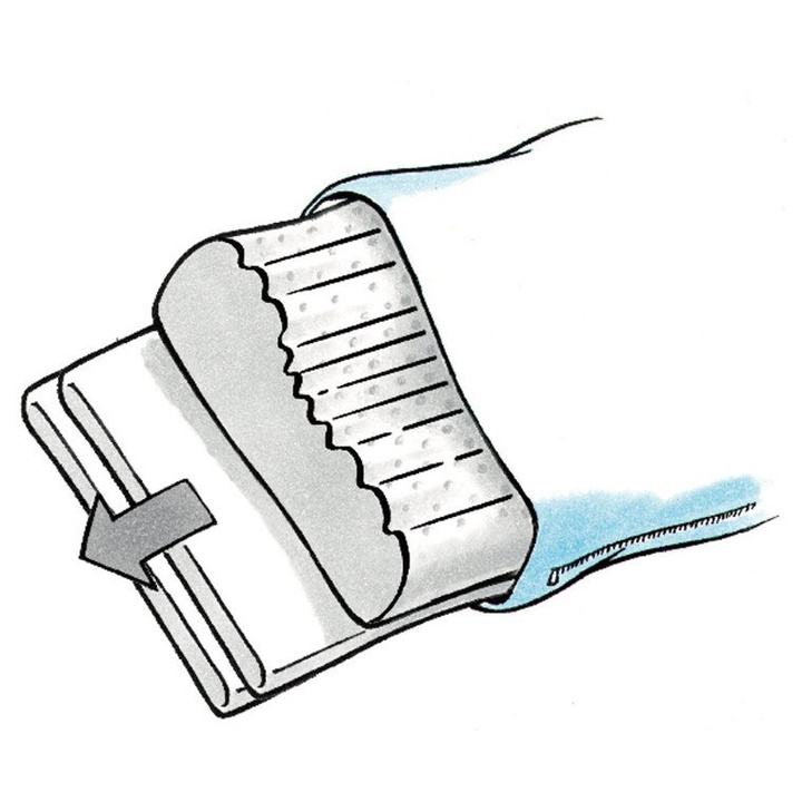 Poduszka podtrzymująca szyję Dauny Sanafit (100% pianka lateskowa, 100% tkanina bawełniana)