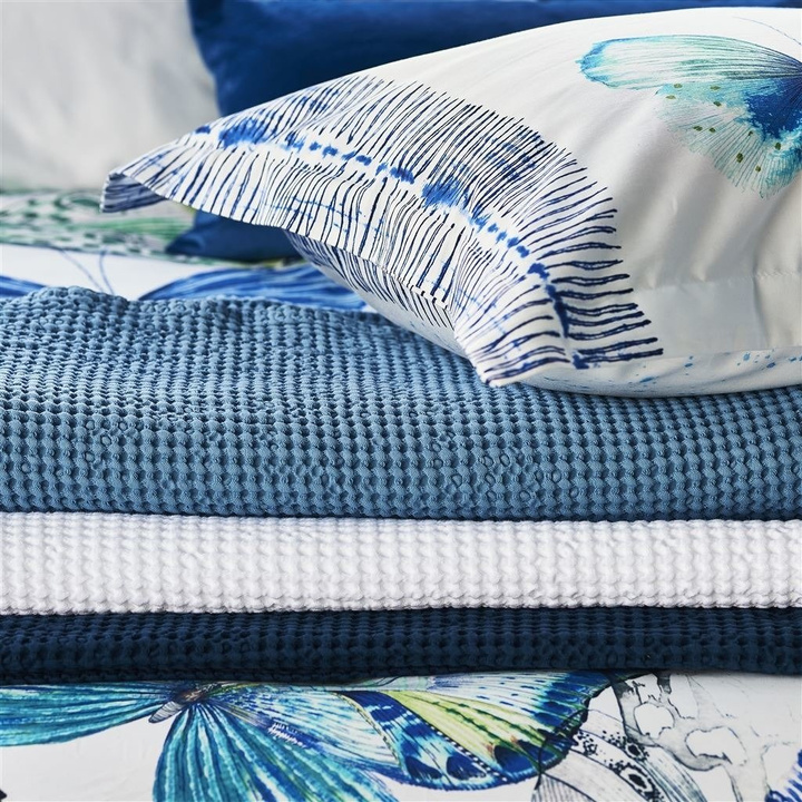Narzuta bawełniana Designers Guild Alba Midnight Ostatnie Sztuki