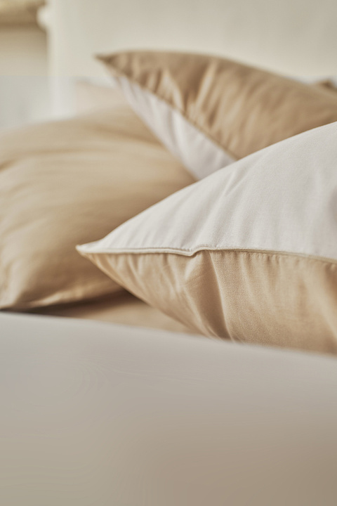 Poszewka bawełniana Essix Bons Jours Sable/Creme