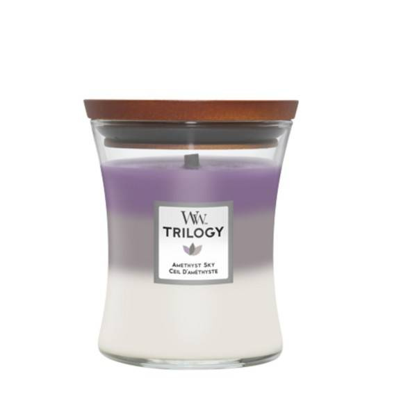 Świeca zapachowa WoodWick Trilogy Amethyst Sky