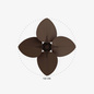 Wentylator sufitowy Faro Barcelona Cuba L Brown