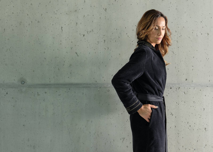 Szlafrok Abyss & Habidecor Spencer Black/Gold