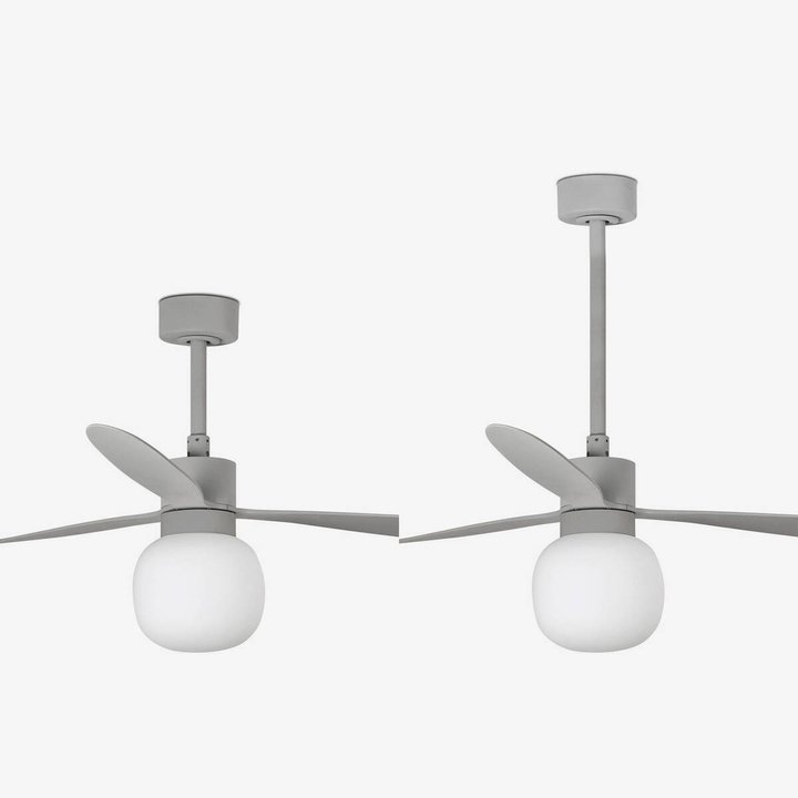 Wentylator sufitowy Faro Barcelona Amelia L Grey Ball LED Fan DC