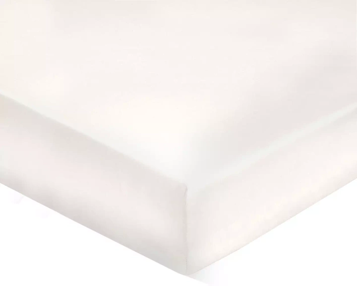 Pościel satynowa Blanc Des Vosges Uni Kremowa 