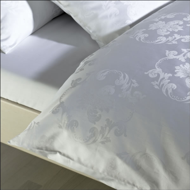 Komplet pościeli adamaszkowej Curt Bauer Josephine White Ostatnie Sztuki