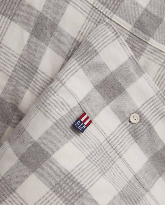 Komplet pościeli flanelowej Lexington Checked Gray