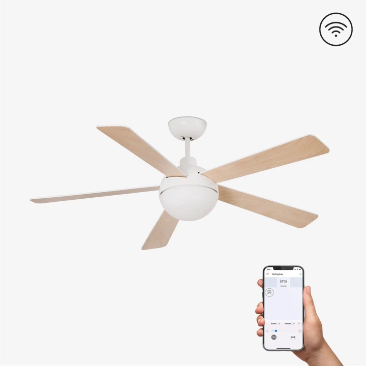 Wentylator sufitowy Faro Barcelona Izaro LED L White Fan SMART