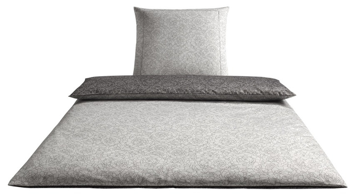 Poszewka satynowa Elegante Romeo Grey 100% bawełna