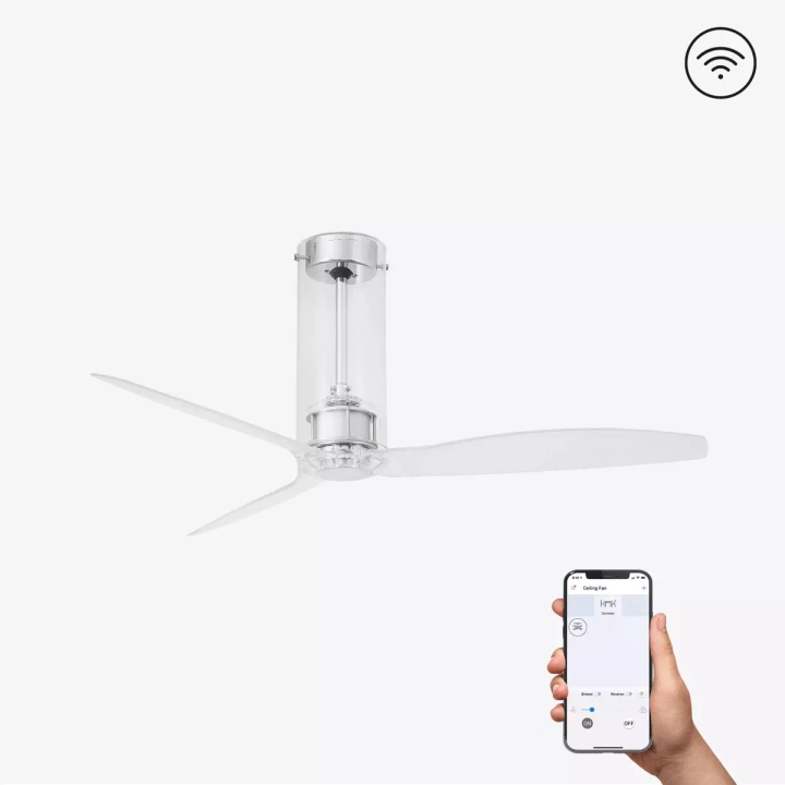 Wentylator sufitowy Faro Barcelona Tube Fan M Transparent DC SMART