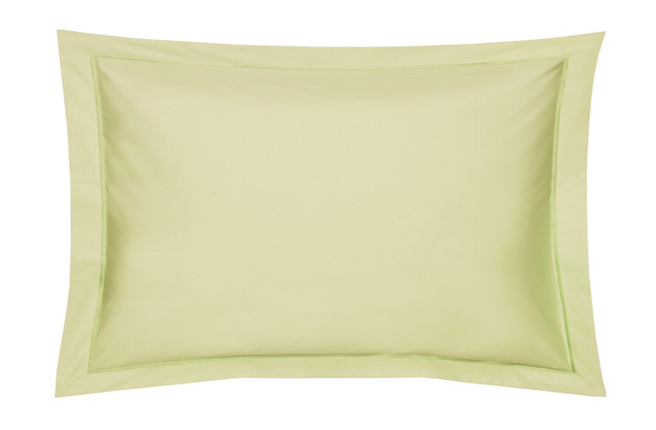 Pościel perkalowa Blanc Des Vosges Uni Pistacjowa