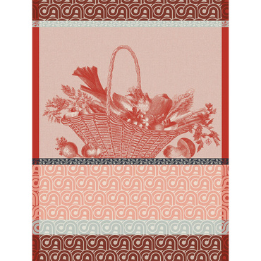 Ściereczka kuchenna Le Jacquard Français Potager d'hiver Pink