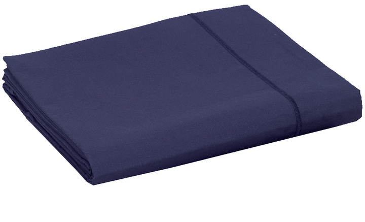 Pościel perkalowa Blanc Des Vosges Uni Granatowa 