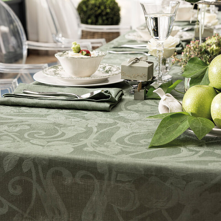 Obrus żakardowy Le Jacquard Français Tivoli Green