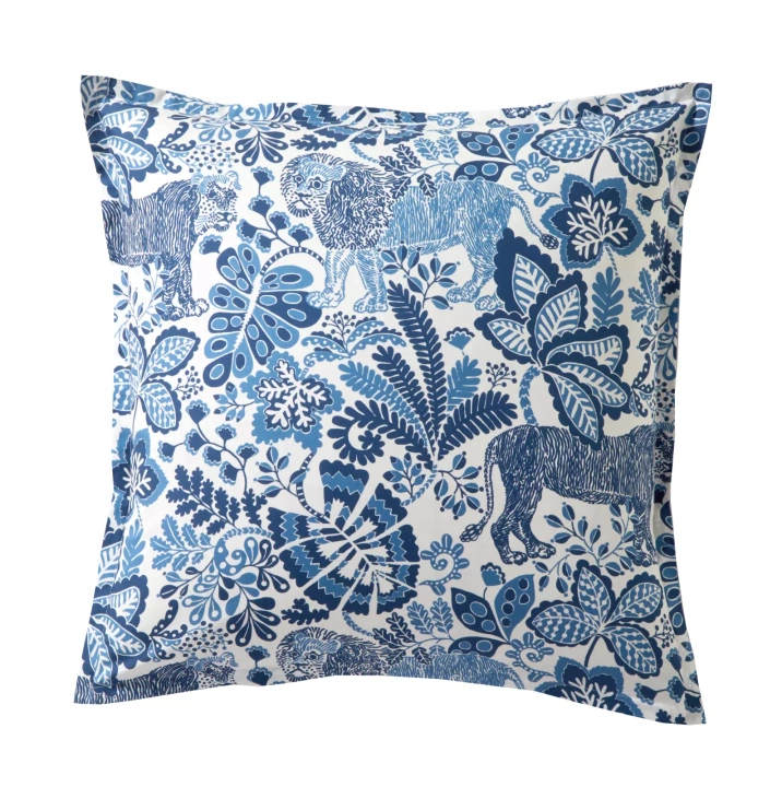 Pościel perkalowa Scion Living Jungle Niebieska