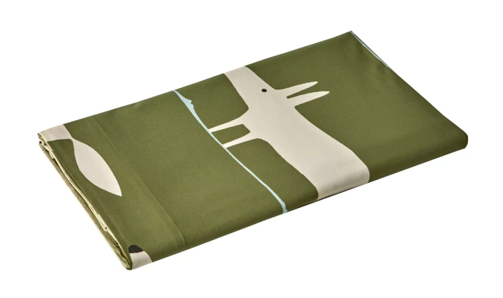 Pościel perkalowa Scion Living Mr Fox Zielona