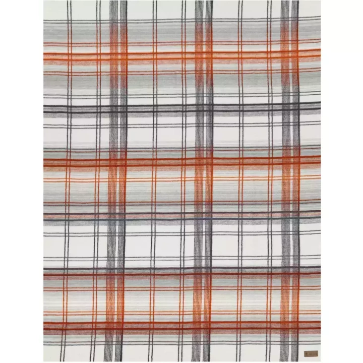 Pled bawełniany Eskimo Säntis Orange/Grey