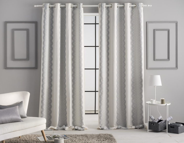 Zasłona JVR Tejidos Chantilly Silver