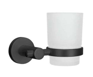 Kubek na szczoteczki do zębów Kleine Wolke Apollo Nero Milky
