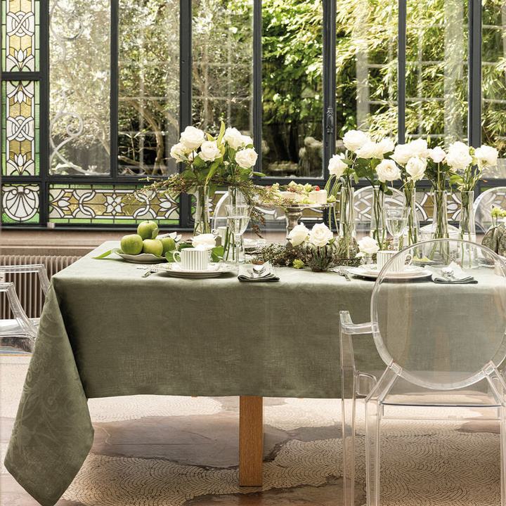 Obrus żakardowy Le Jacquard Français Tivoli Green