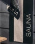 Ręcznik Cawo Sauna Clock stripes Natur-schwarz