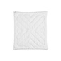 Kołdra dziecięca z wełny alpaki My Alpaca biała lamówka (100% wełna, 100% satyna bawełniana)