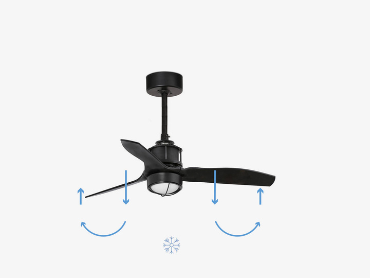 Wentylator sufitowy Faro Barcelona Just Fan XS Led Matt black DC SMART