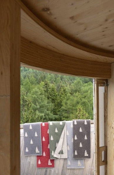 Pled bawełniany Eskimo Pina Olive