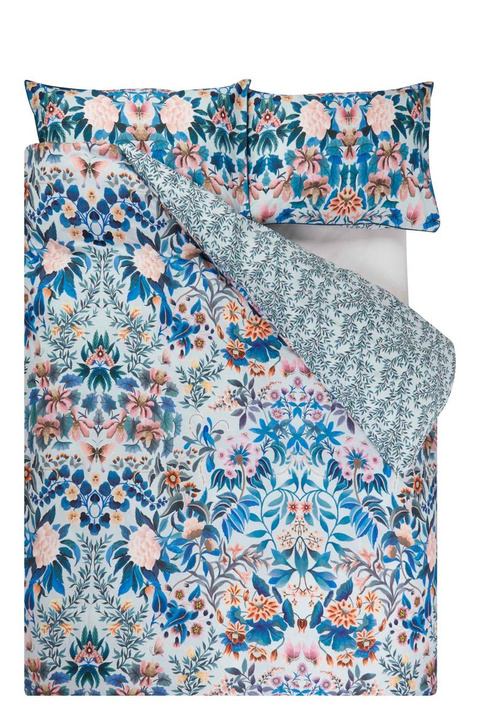 Poszwa perkalowa Designers Guild Ikebana Slate Blue