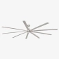 Wentylator sufitowy Faro Barcelona Manhattan LED XL Mat nickel fan DC 
